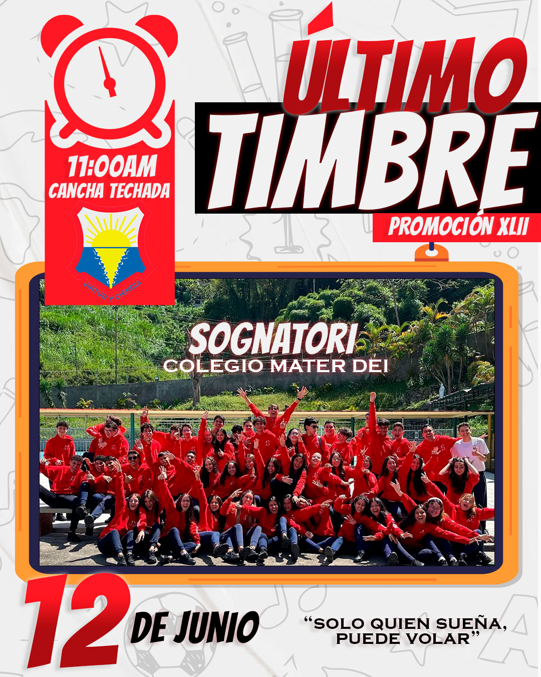 Promoción  XLII SOGNATORI  y el "ÚLTIMO TIMBRE"