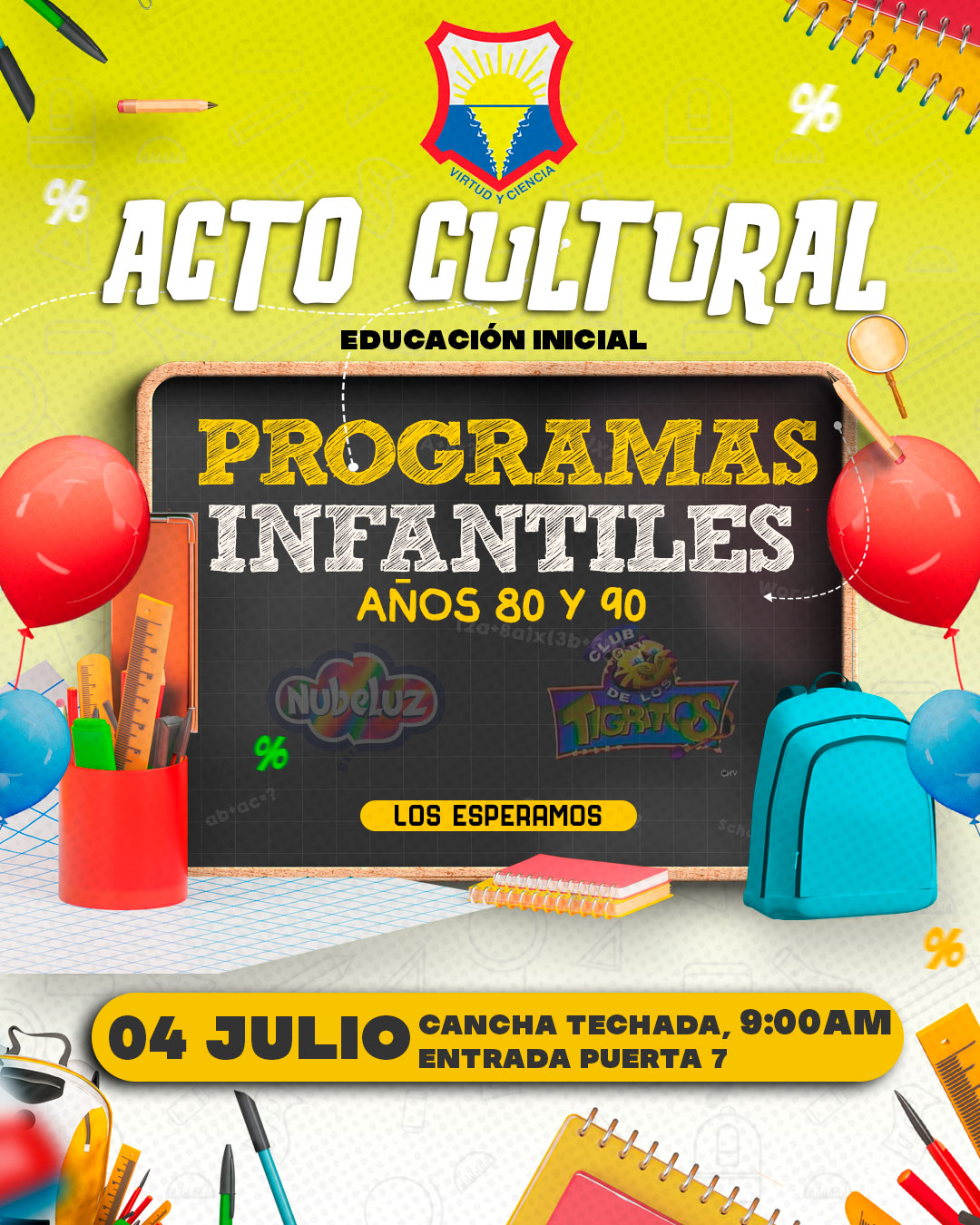 Acto cultural  Educación Inicial