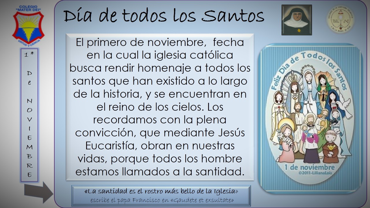 1ro de Noviembre «Día de Todos Los Santos»