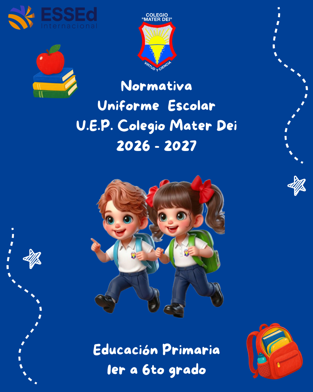 UNIFORME ESCOLAR reglamentario de Educación Primaria (1ro a 6to grado)